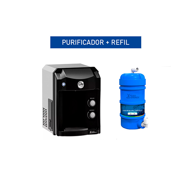 Purificador Top Life De Água Alcalina Com Ozônio HEOXI + Refil