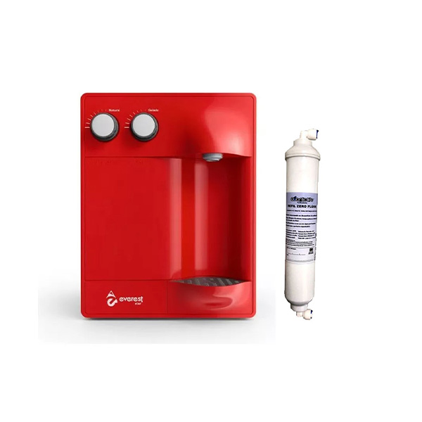 Purificador de água Natural e Gelada Everest Star + Refil de Flúor